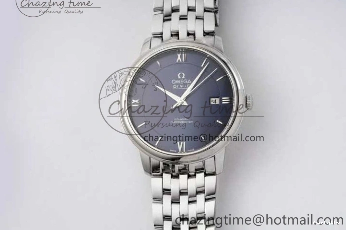 0524 De Ville SS DIWF 1:1 Best Edition Deep Blue Dial SS Markers on SS Bracelet MIYOTA Thermal 7849